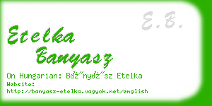 etelka banyasz business card